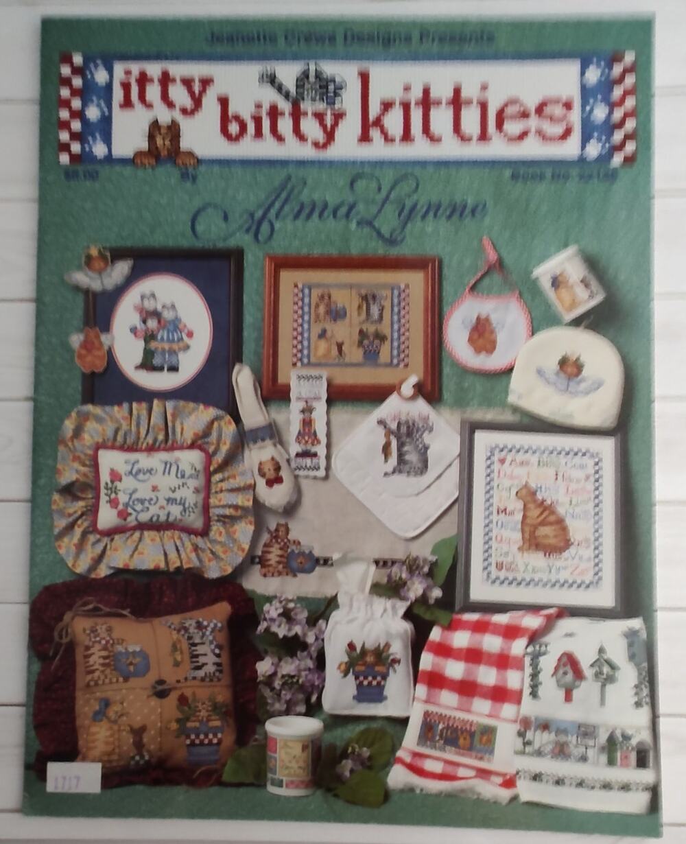 Jeanette Crews Designs Alma Lynne Itty Bitty Kitties Cats Cross Stitch Pattern